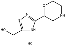 3-(morpholin-2-yl)-1H-1,2,4-triazol-5-yl]methanol dihydrochloride 结构式