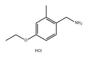 1-(4-ethoxy-2-methylphenyl)methanamine hydrochloride Struktur