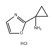 1-(1,3-oxazol-2-yl)cyclopropan-1-amine hydrochloride Structure