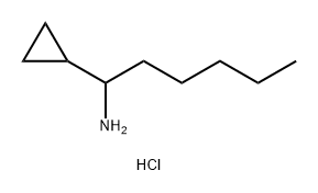 1-cyclopropylhexan-1-amine hydrochloride Structure