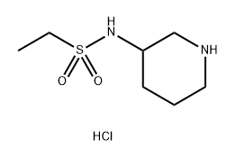 N-(piperidin-3-yl)ethane-1-sulfonamide hydrochloride Structure