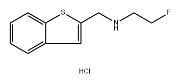 (1-benzothiophen-2-yl)methyl](2-fluoroethyl)amine hydrochloride Struktur