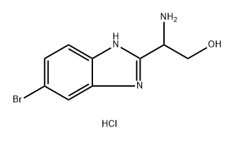 2-amino-2-(6-bromo-1H-1,3-benzodiazol-2-yl)ethan-1-ol dihydrochloride Structure