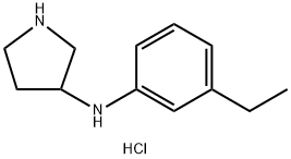 N-(3-ethylphenyl)pyrrolidin-3-amine dihydrochloride Struktur