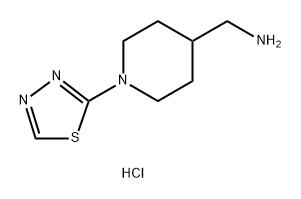 1-[1-(1,3,4-thiadiazol-2-yl)piperidin-4-yl]methanamine dihydrochloride Structure