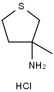 3-methylthiolan-3-amine hydrochloride Struktur