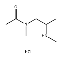 N-methyl-N-[2-(methylamino)propyl]acetamide hydrochloride 化学構造式