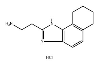 2-{1H,6H,7H,8H,9H-naphtho[1,2-d]imidazol-2-yl}ethan-1-amine dihydrochloride 化学構造式