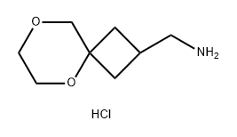1-{5,8-dioxaspiro[3.5]nonan-2-yl}methanamine hydrochloride 结构式