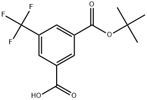 1-(1,1-Dimethylethyl) 5-(trifluoromethyl)-1,3-benzenedicarboxylate Structure