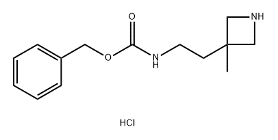 benzyl N-[2-(3-methylazetidin-3-yl)ethyl]carbamate hydrochloride Structure