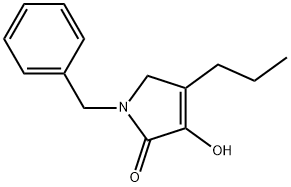 1,5-Dihydro-3-hydroxy-1-(phenylmethyl)-4-propyl-2H-pyrrol-2-one Structure