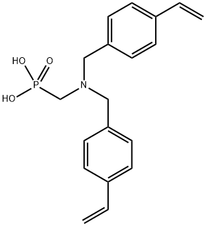 双[(4-乙烯基苯基)甲基]氨基]甲基]膦酸, 2649546-94-9, 结构式