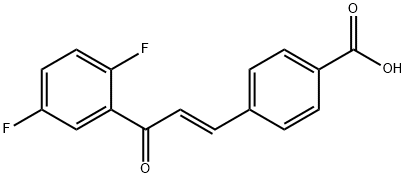 (E)-4-(3-(2,5-二氟苯基)-3-氧代丙-1-烯-1-基)苯甲酸,2651958-68-6,结构式