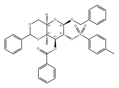 Benzyl 4-O,6-O-benzylidene-β-D-galactopyranoside 3-benzoate 2-(p-toluenesulfonate)|