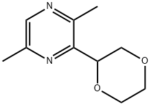 3-(1,4-Dioxan-2-yl)-2,5-dimethylpyrazine Structure