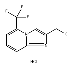 2-(chloromethyl)-5-(trifluoromethyl)imidazo[1,2-a]pyridine hydrochloride,2654077-49-1,结构式