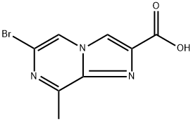 6-Bromo-8-methylimidazo[1,2-a]pyrazine-2-carboxylic acid Structure