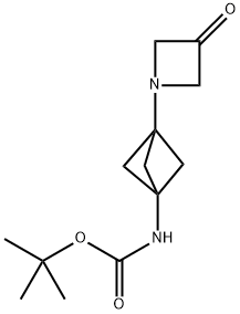 tert-butyl N-[3-(3-oxoazetidin-1-yl)-1-bicyclo[1.1.1]pentanyl]carbamate Structure