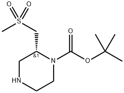 tert-Butyl (R)-2-((methylsulfonyl)methyl)piperazine-1-carboxylate|(R)-2-((甲基磺酰基)甲基)哌嗪-1-羧酸叔丁酯