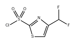 4-(二氟甲基)噻唑-2-磺酰氯,2657625-43-7,结构式