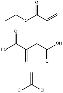 26589-42-4 亚甲基丁二酸与1,1-二氯乙烯和2-丙烯酸乙酯的聚合物