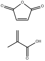 2-Propenoic acid, 2-methyl-, polymer with 2,5-furandione Structure