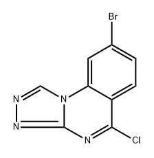 8-Bromo-5-chloro-[1,2,4]triazolo[4,3-a]quinazoline Structure
