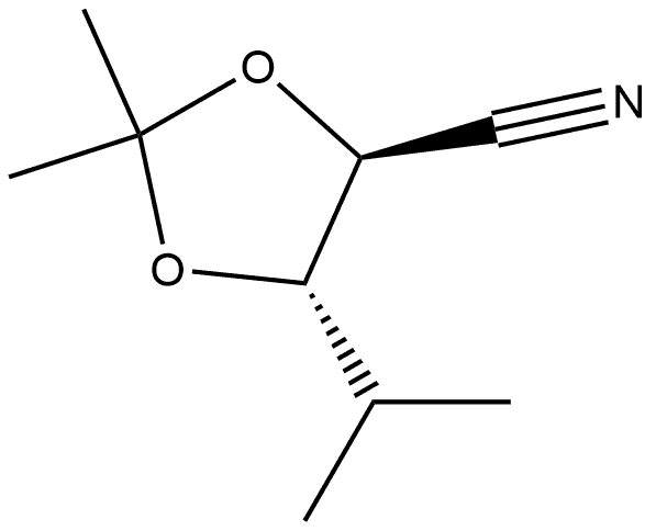 L-threo-Pentononitrile, 4,5-dideoxy-4-methyl-2,3-O-(1-methylethylidene)- (9CI) 化学構造式