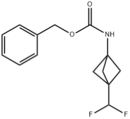 (3-(二氟甲基)双环[1.1.1]戊-1-基)氨基甲酸苄酯,2663778-22-9,结构式