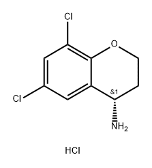 2H-1-Benzopyran-4-amine, 6,8-dichloro-3,4-dihydro-, hydrochloride (1:1), (4S)-|(S)-6,8-二氯苯并二氢吡喃-4-胺盐酸盐