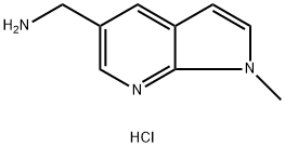 1H-Pyrrolo[2,3-b]pyridine-5-methanamine, 1-methyl-, hydrochloride (1:1),2665664-72-0,结构式