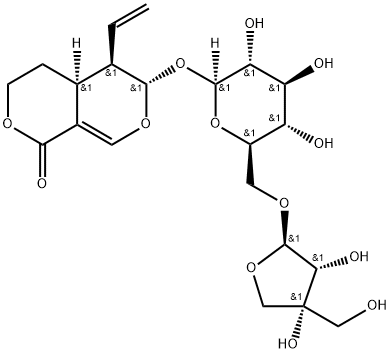 6'-O-beta-Apiofuranosylsweroside Struktur