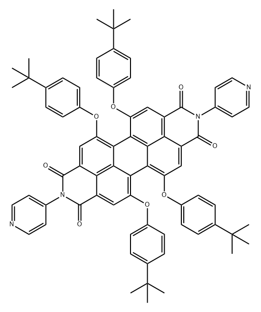 苝二酰亚胺-吡啶, 266678-68-6, 结构式