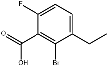 Benzoic acid, 2-bromo-3-ethyl-6-fluoro- Struktur