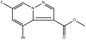 methyl 4-bromo-6-fluoropyrazolo[1,5-a]pyridine-3-carboxylate,2668263-18-9,结构式