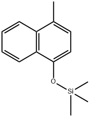 1-(トリメチルシリルオキシ)-4-メチルナフタレン 化学構造式