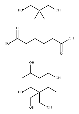 己二酸与1,3-丁二醇、2,2-二甲基-1,3-丙二醇和2-乙基-2-(羟甲基)-1,3-丙二醇的聚合物,26702-46-5,结构式