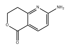 2-Amino-7,8-dihydro-5H-pyrano[4,3-b]pyridin-5-one Struktur