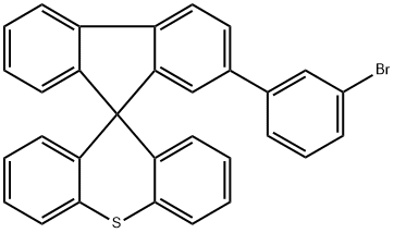 2-(3-Bromophenyl)spiro[9H-fluorene-9,9′-[9H]thioxanthene] Struktur