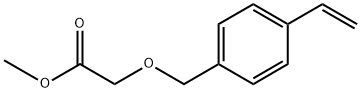 2-[(4-ethenylphenyl)methoxy]-acetic acid methyl ester Struktur