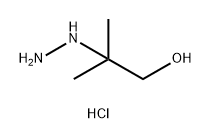 1-Propanol, 2-hydrazinyl-2-methyl-, hydrochloride (1:1) Struktur