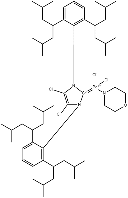 (SP-4-1)-[1,3-Bis[2,6-bis[3-methyl-1-(2-methylpropyl)butyl]phenyl]-4,5-dichloro-1,3-dihydro-2H-imidazol-2-ylidene]dichloro(morpholine-κN4)palladium|