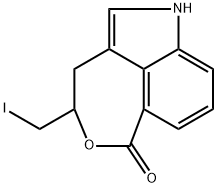 3-(碘甲基)-4,6-二氢氧杂[5,4,3-CD]吲哚-1(3H)-酮, 2677022-81-8, 结构式