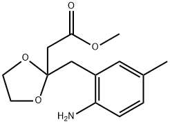 Methyl 2-(2-(2-amino-5-methylbenzyl)-1,3-dioxolan-2-yl)acetate|2-(2-(2-氨基-5-甲基苄基)-1,3-二氧戊环-2-基)乙酸甲酯