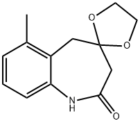 6-Methyl-3,5-dihydrospiro[benzo[b]azepine-4,2'-[1,3]dioxolan]-2(1H)-one|6-甲基-3,5-二氢螺环[苯并[B]氮杂卓-4,2'-[1,3]二氧戊环]-2(1H)-酮