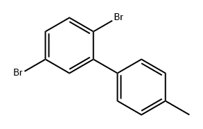 2,5-二溴-4'-甲基-1,1'-联苯 结构式