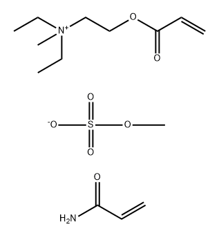 N,N-二乙基-N-甲基-2-[(1-氧代-2-丙烯基)氧基]乙铵甲基硫酸酯与2-丙烯酰胺的聚合物, 26796-75-8, 结构式