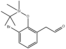 2-(3-溴-2-((叔丁基二甲基甲硅烷基)氧基)苯基)乙醛 结构式