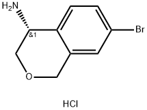 (R)-7-bromo-3,4-dihydro-1H-2-benzopyran-4-amine? hydrochloride,2679950-67-3,结构式